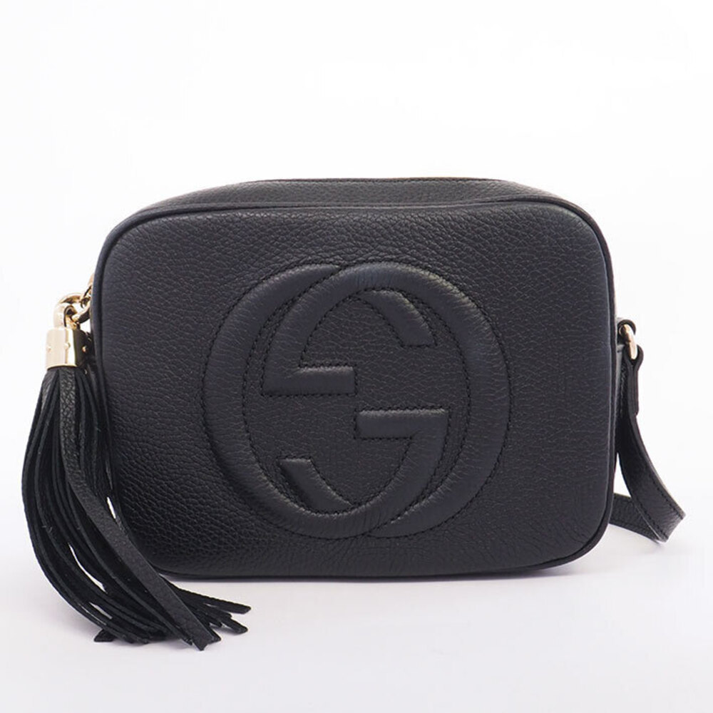 Gucci Disco Bag Interlocking GG Fringe Tassel Charm Clutch Soho